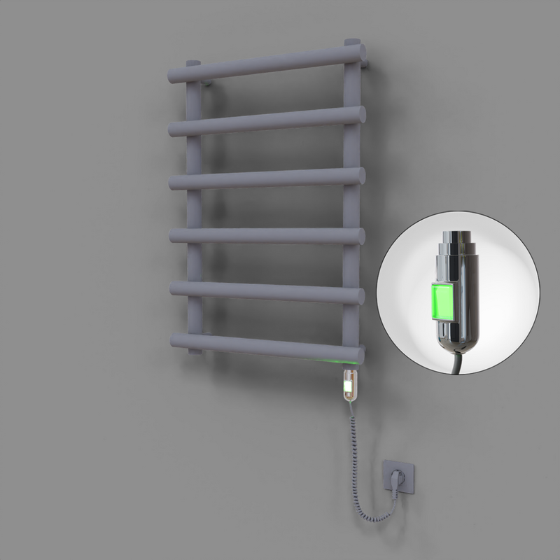 Amazon Dekoratif Elektrikli Havlupan 600x850 Gri (On/Off Düğmeli) 300W 