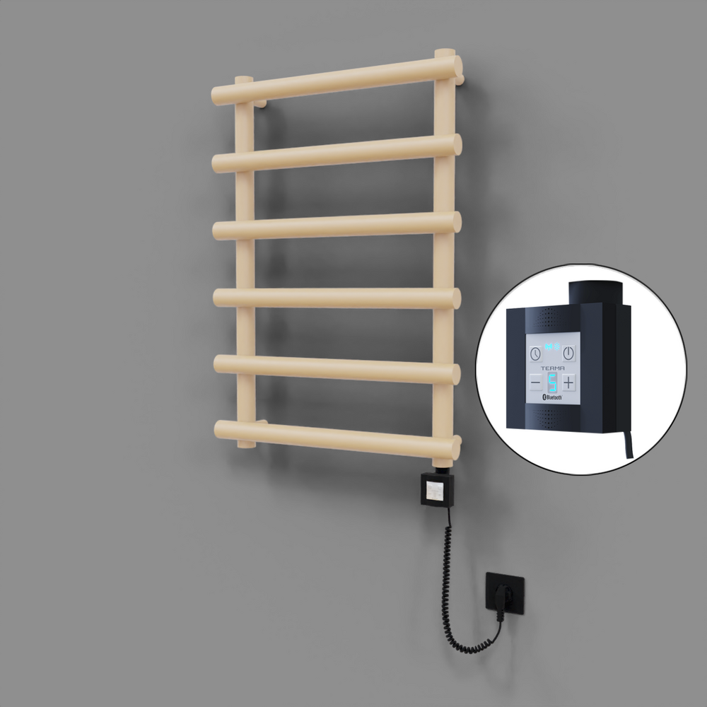 Amazon Dekoratif Elektrikli Havlupan 600x850 Kapuçino (KTX4 Termostat) 300W Spiral Kablolu - 1