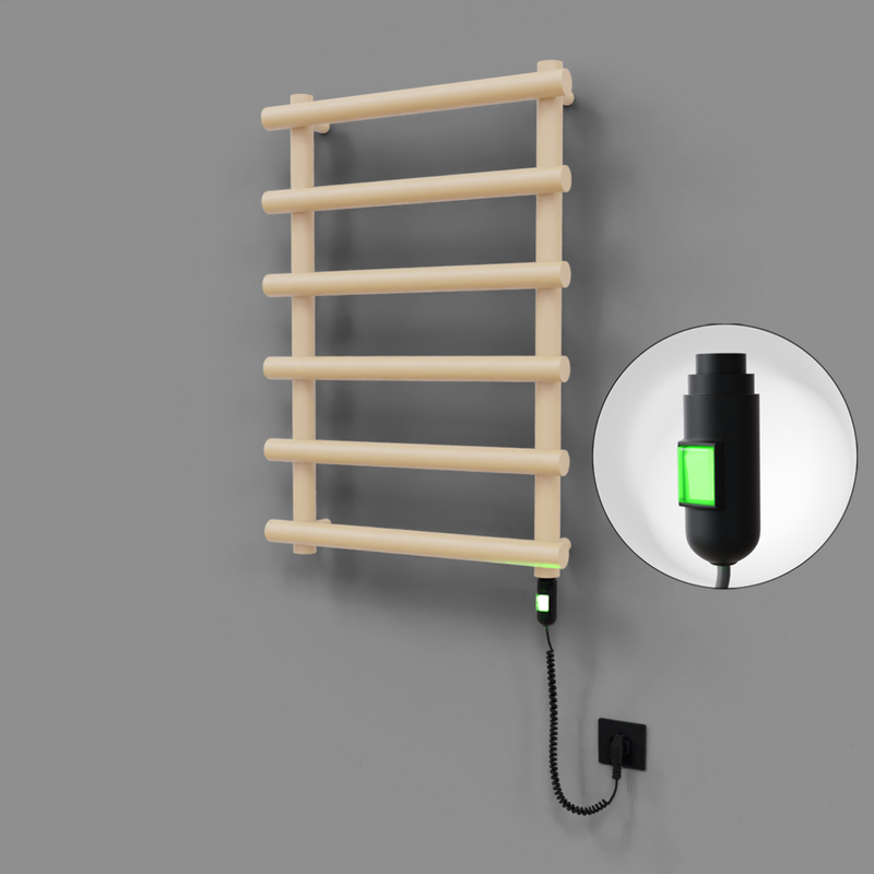 Amazon Dekoratif Elektrikli Havlupan 600x850 Kapuçino (On/Off Düğmeli) 300W 