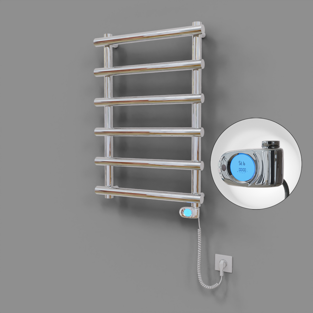Amazon Dekoratif Elektrikli Havlupan 600x850 Krom (Musa Termostat) 200W - 1