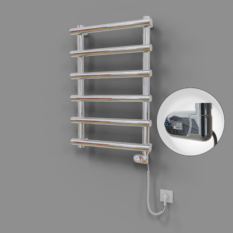 Amazon Dekoratif Elektrikli Havlupan 600x850 Krom (Thesis Termostat) 200W 