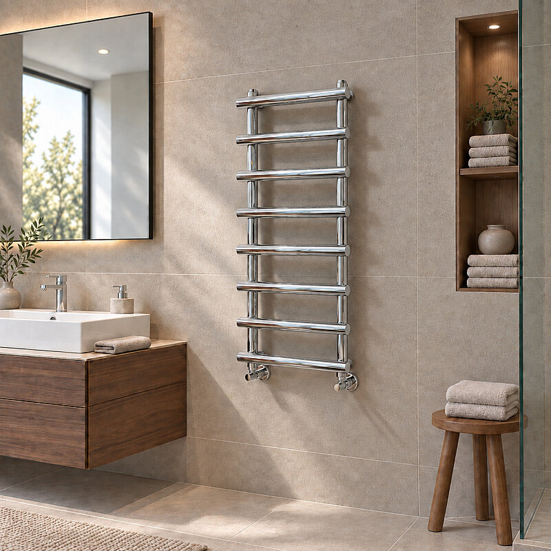 Amazon Sèche-serviettes Décoratif 500x1150 Chrome