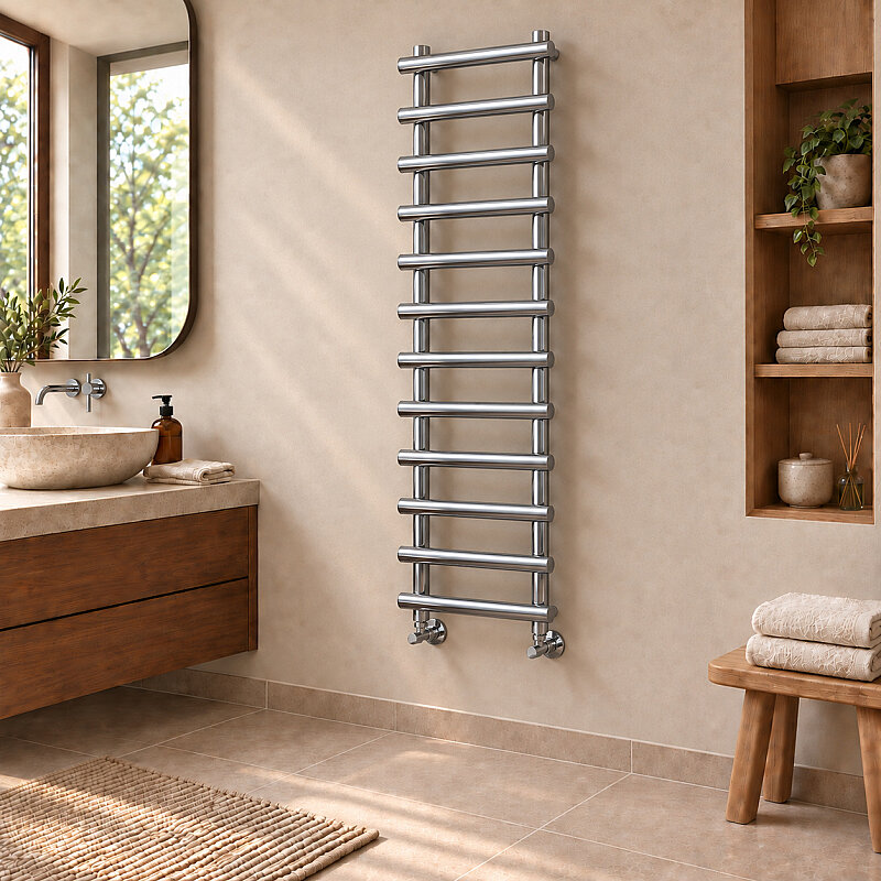 Amazon Sèche-serviettes Décoratif 500x1750 Chrome