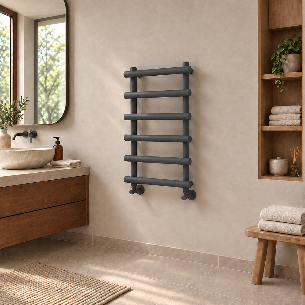 Amazon Sèche-serviettes Décoratif 500x850 Anthracite Foncé - 1
