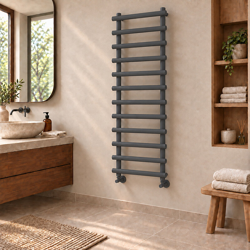 Amazon Sèche-serviettes Décoratif 600x1750 Anthracite Foncé