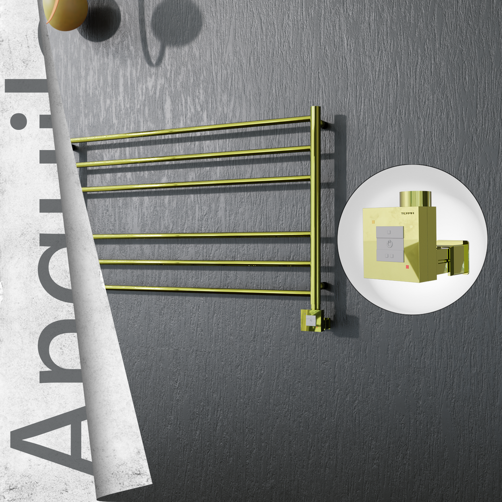 Angulia Elektrikli Paslanmaz Çelik Havlupan 1000x590 Altın (KTX1 Termostat) 200W - 1