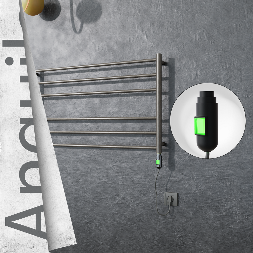 Angulia Elektrikli Paslanmaz Çelik Havlupan 1000x590 Satin Polisaj (On/Off Düğmeli) 200W - 1