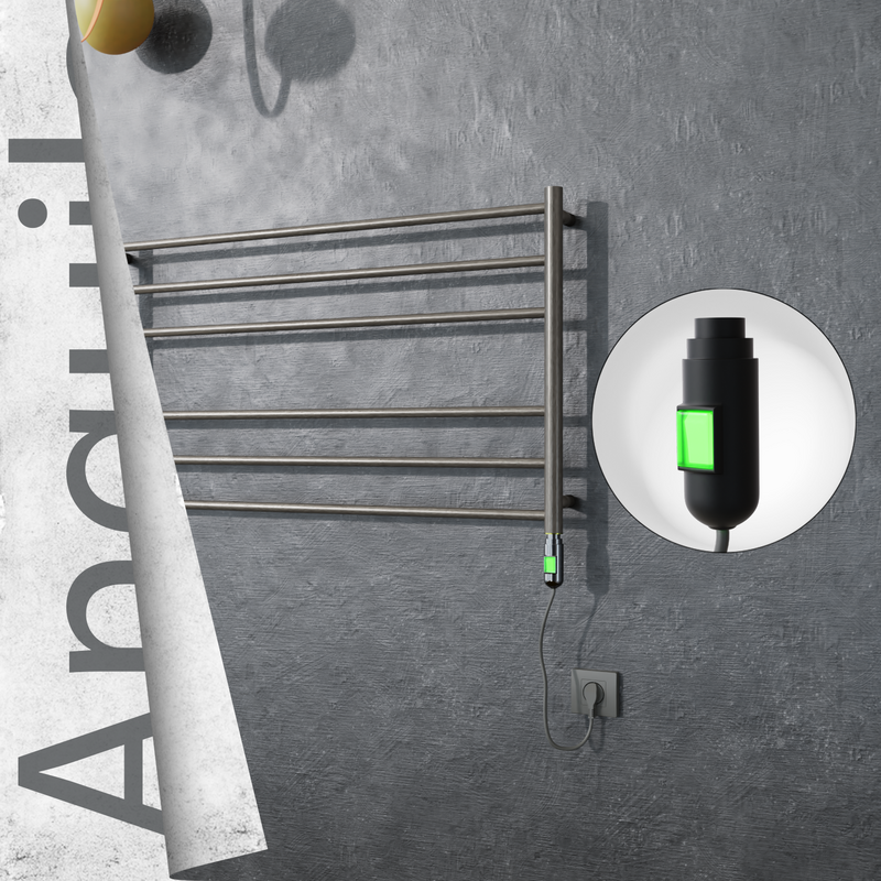 Angulia Elektrikli Paslanmaz Çelik Havlupan 1000x590 Satin Polisaj (On/Off Düğmeli) 200W
