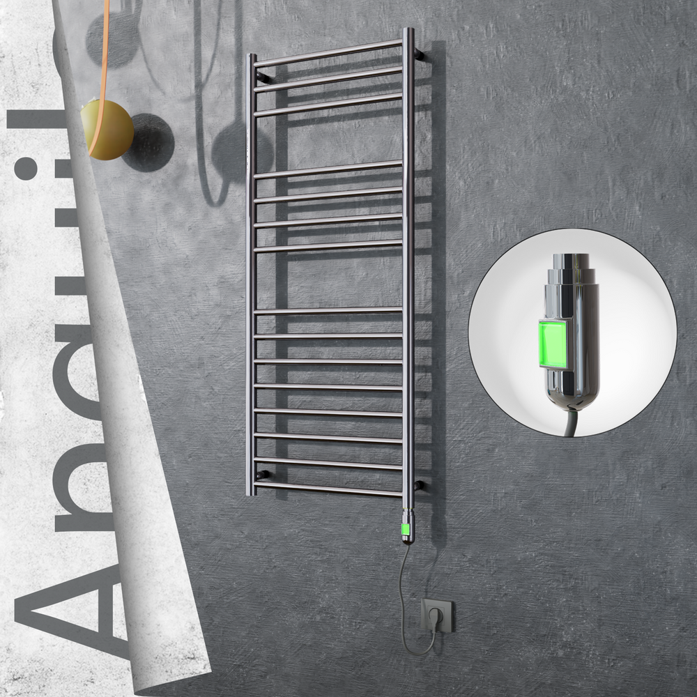 Angulia Elektrikli Paslanmaz Çelik Havlupan 500x1210 Ayna Polisaj (On/Off Düğmeli) 200W - 1