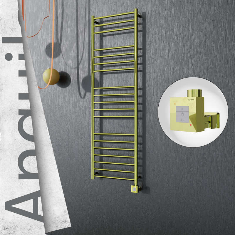 Angulia Elektrikli Paslanmaz Çelik Havlupan 500x1630 Altın (KTX1 Termostat) 300W 