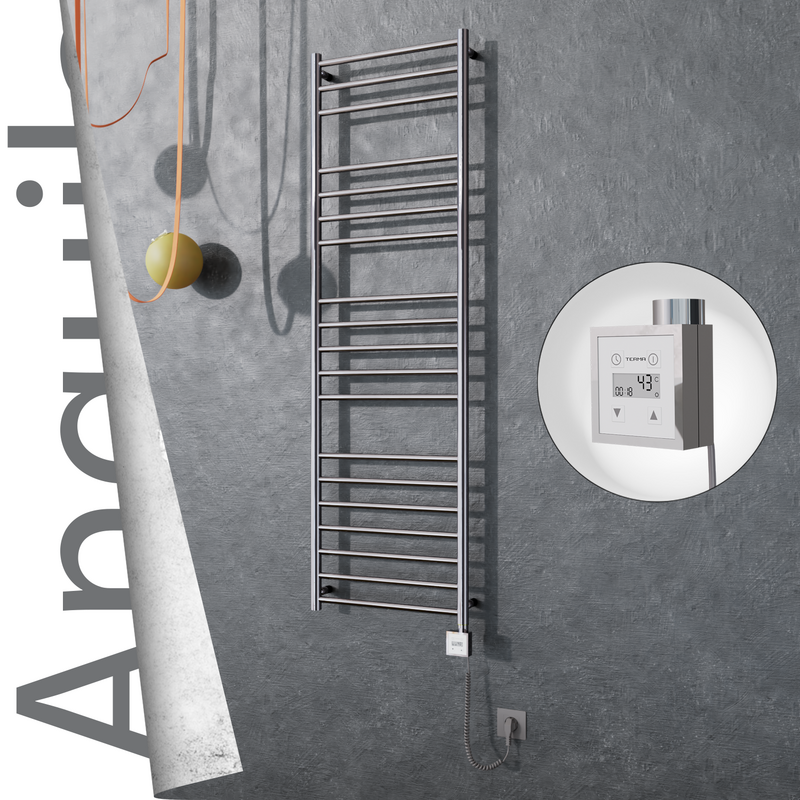 Angulia Elektrikli Paslanmaz Çelik Havlupan 500x1630 Ayna Polisaj (KTX3 Termostat) 300W Spiral Kablolu