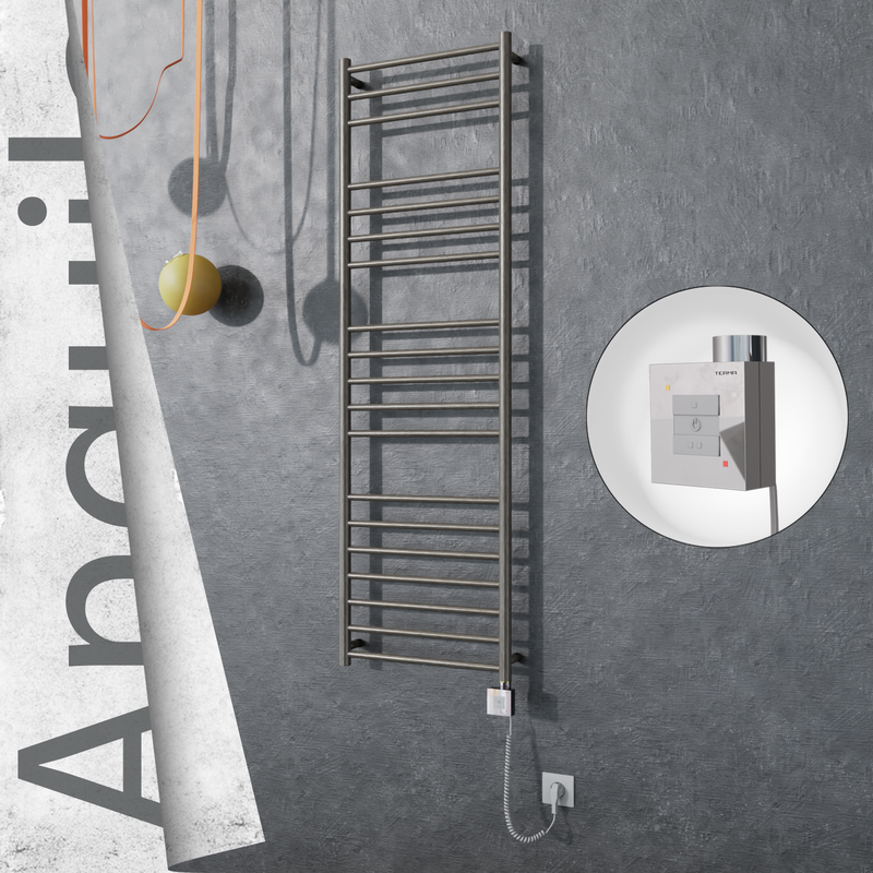Angulia Elektrikli Paslanmaz Çelik Havlupan 500x1630 Satin Polisaj (KTX1 Termostat) 300W Spiral Kablolu