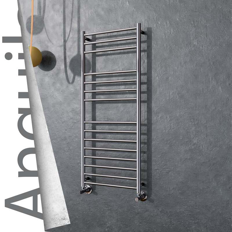 Angulia Stainless Steel Towel Rail 600x1210 Mirror Polished 