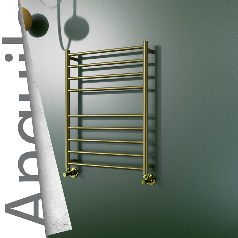 Angulia Stainless Steel Towel Rail 600x790 Satin Gold