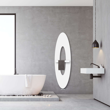 Arkansas Slim Design Towel Rail 490x1790 White