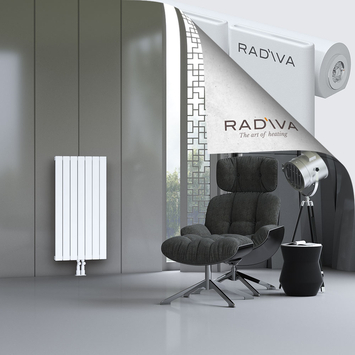 Arno Aluminium Radiator 1000x514 White Bottom Middle 50mm
