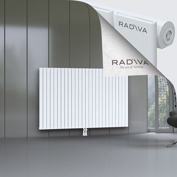 Arno Aluminium Radiator 1200x1920 White Bottom Middle 50mm