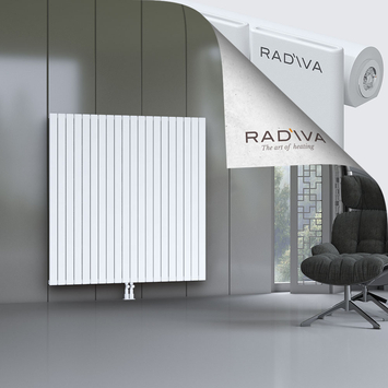 Arno Aluminium Radiator 1500x1476 White Bottom Middle 50mm
