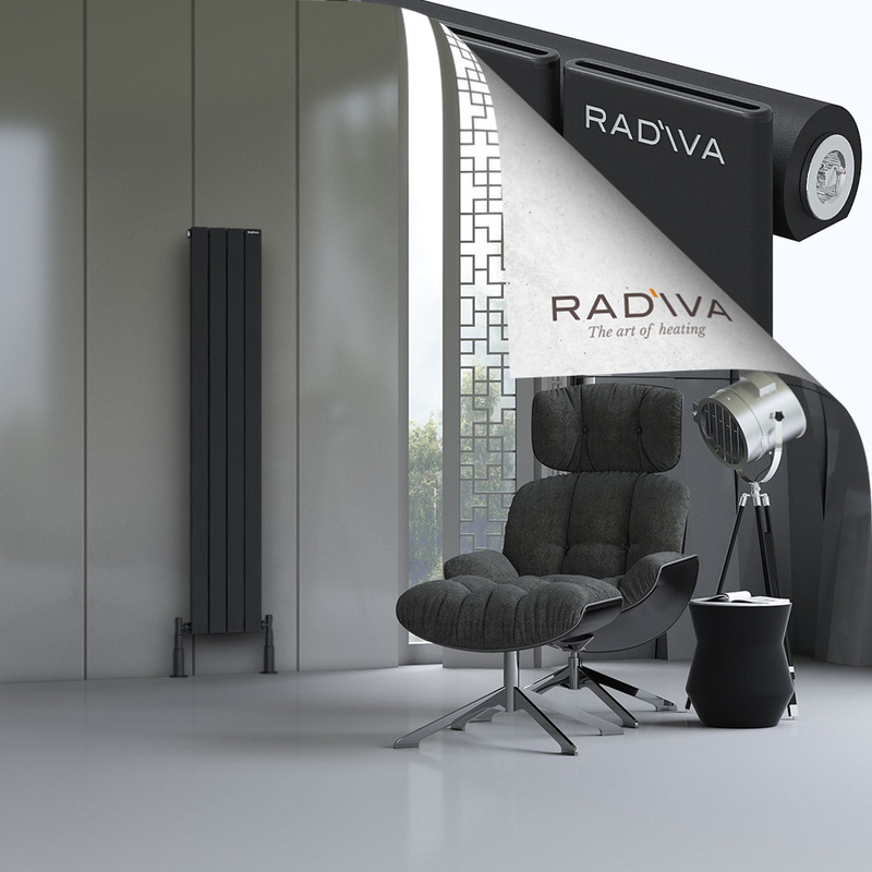 Arno Aluminium Radiator 1600x292 Black