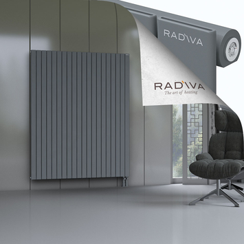 Arno Aluminium Radiator 1800x1476 Anthracite Bottom Right 50mm