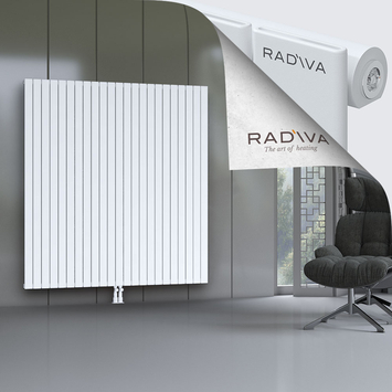 Arno Aluminium Radiator 1800x1698 White Bottom Middle 50mm