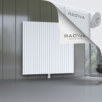Arno Aluminium Radiator 1800x1920 White Bottom Middle 50mm