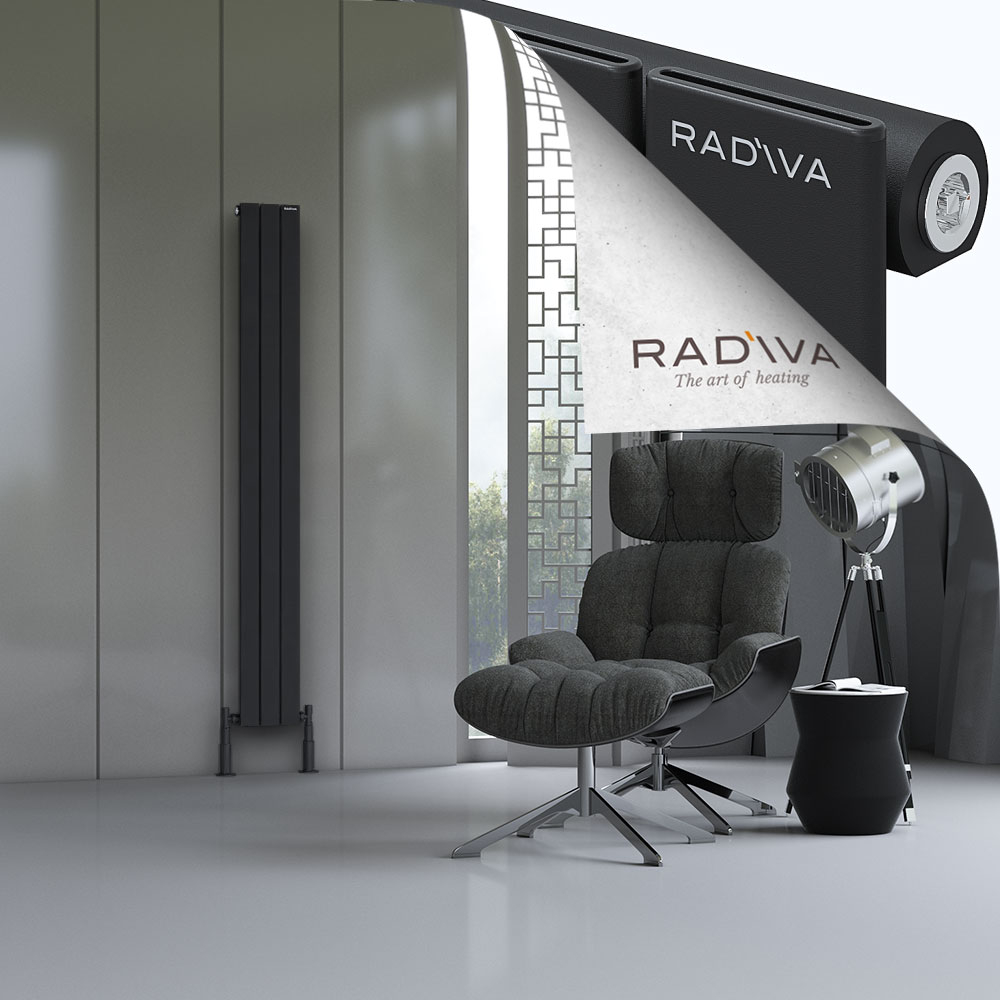 Arno Aluminium Radiator 1800x218 Black - 1