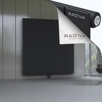 Arno Aluminium Radiator 1900x1920 Black Bottom Middle 50mm