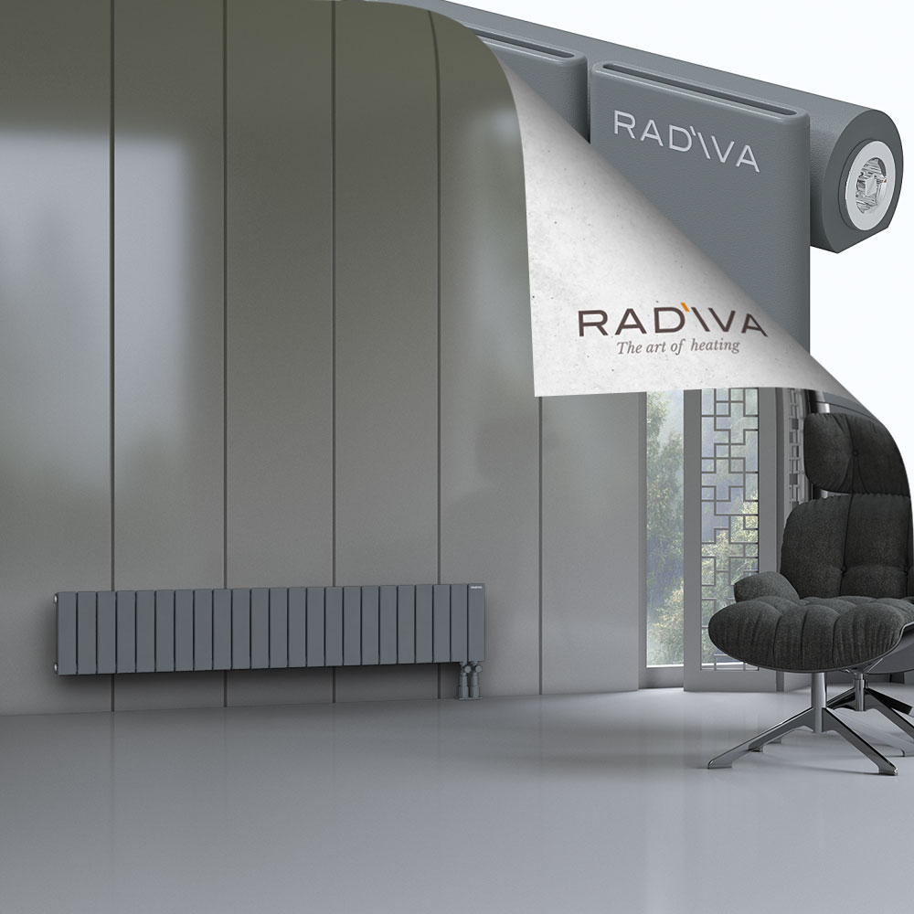 Arno Aluminium Radiator 300x1698 Anthracite - 3