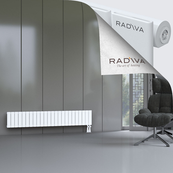 Arno Aluminium Radiator 300x1772 White Bottom Right 50mm