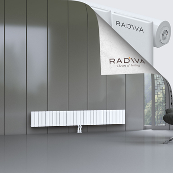 Arno Aluminium Radiator 300x2068 White Bottom Middle 50mm