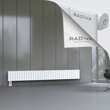 Arno Aluminium Radiator 300x2438 White Bottom Left 50mm