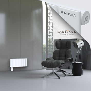 Arno Aluminium Radiator 300x662 White Bottom Left 50mm