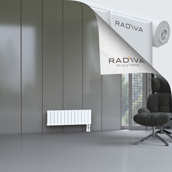 Arno Aluminium Radiator 300x958 White Bottom Right 50mm
