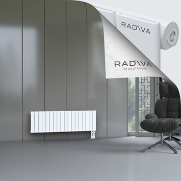 Arno Aluminium Radiator 400x1328 White Bottom Right 50mm