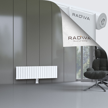 Arno Aluminium Radiator 400x1402 White Bottom Middle 50mm