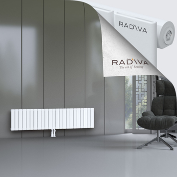 Arno Aluminium Radiator 400x1698 White Bottom Middle 50mm