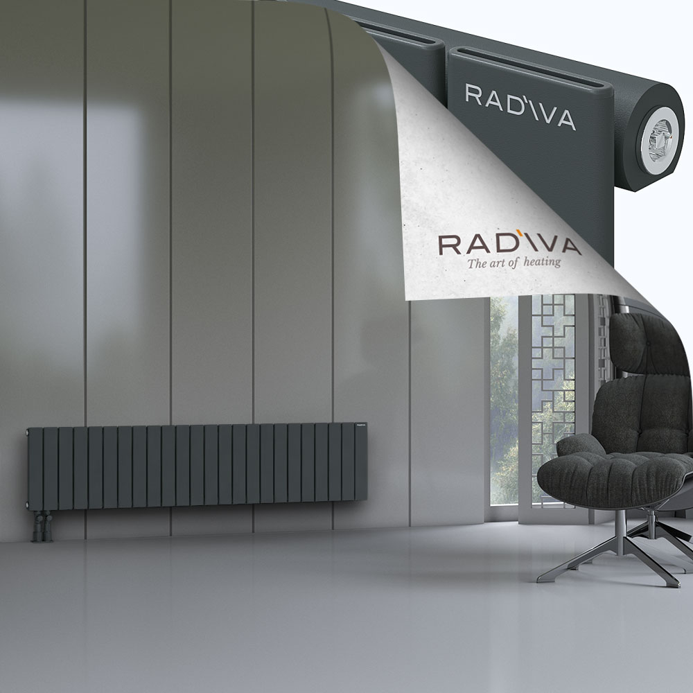 Arno Aluminium Radiator 400x1772 Dark Anthracite - 4