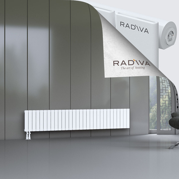 Arno Aluminium Radiator 400x2216 White Bottom Left 50mm