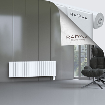 Arno Aluminium Radiator 500x1624 White Bottom Right 50mm