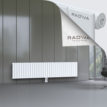 Arno Aluminium Radiator 500x2290 White Bottom Middle 50mm