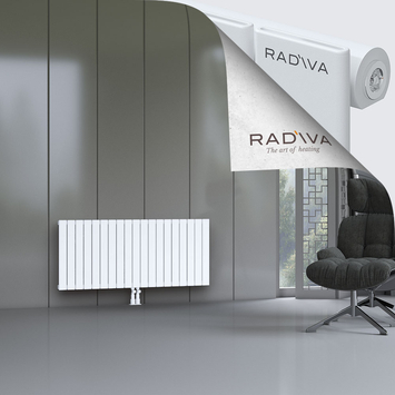 Arno Aluminium Radiator 600x1402 White Bottom Middle 50mm