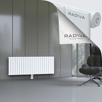 Arno Aluminium Radiator 600x1624 White Bottom Middle 50mm