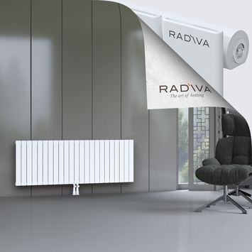 Arno Aluminium Radiator 600x1698 White Bottom Middle 50mm