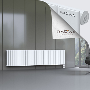 Arno Aluminium Radiator 600x2438 White Bottom Right 50mm