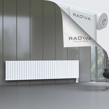 Arno Aluminium Radiator 600x2512 White Bottom Right 50mm