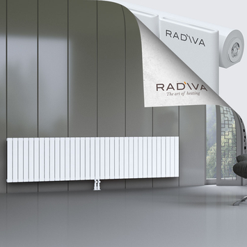 Arno Aluminium Radiator 600x2586 White Bottom Middle 50mm
