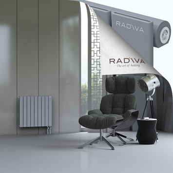 Arno Aluminium Radiator 600x662 Grey Bottom Right 50mm