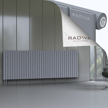 Arno Aluminium Radiator 900x2586 Grey Bottom Left 50mm
