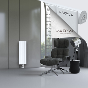 Arno Aluminium Radiator 900x292 White Bottom Middle 50mm